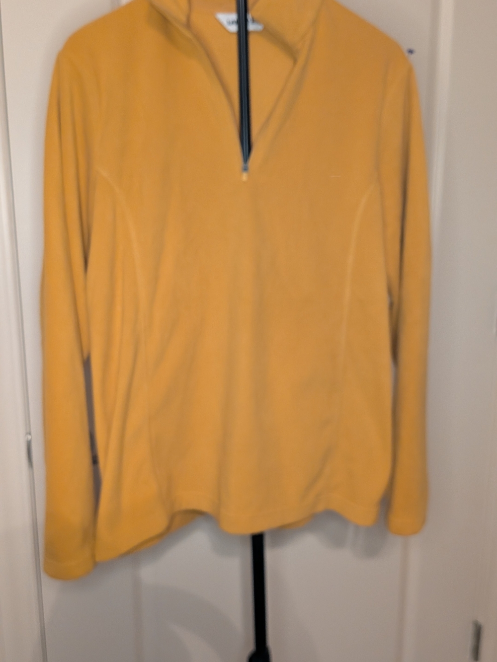 Lands' End Soft Fleece Quarter-Zip in Mustard